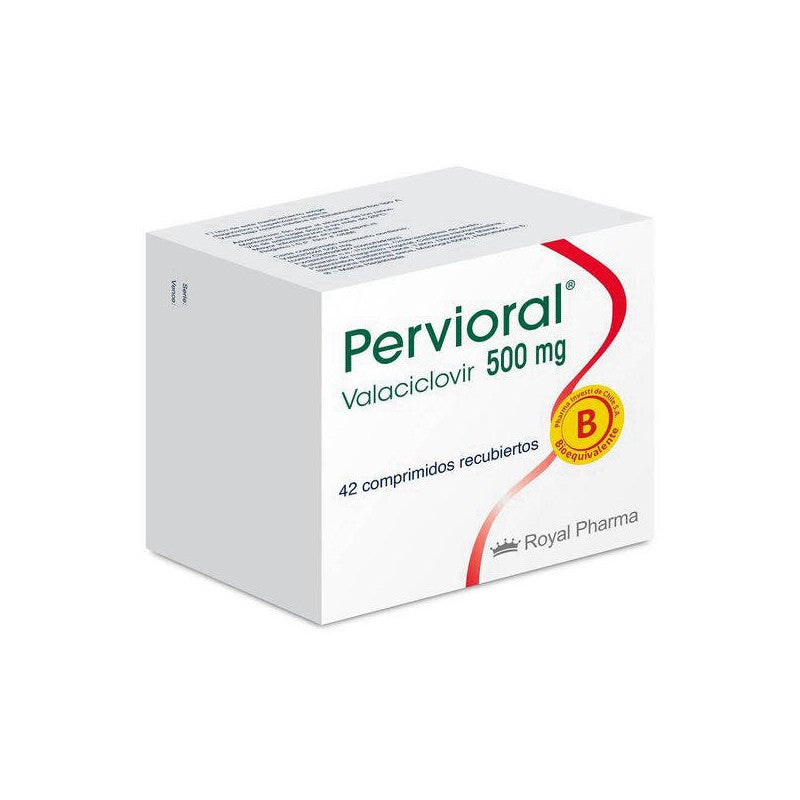 Pervioral Comprimidos 500 mg x 10 (Valaciclovir)