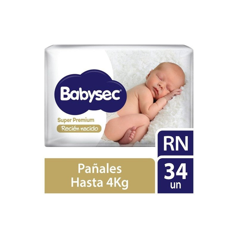 Babysec Rn x 34 Unidades (Pañal Infantil)