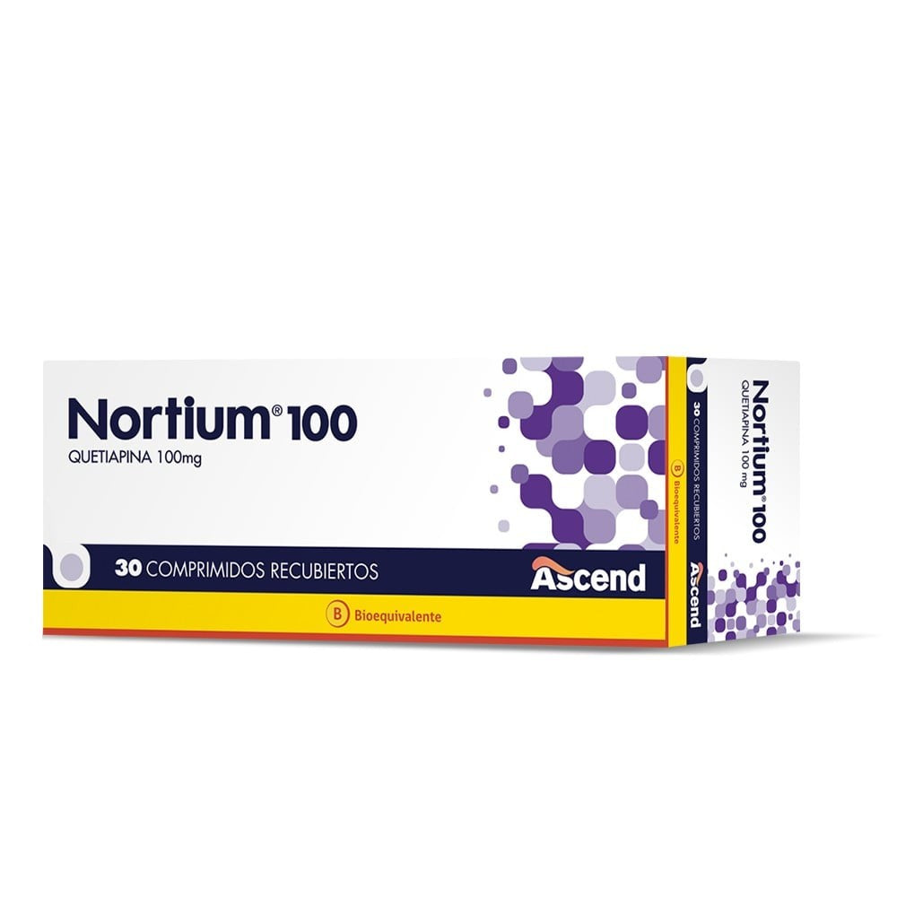 Nortium Comprimidos 100 mg x 30 (Quetiapina)