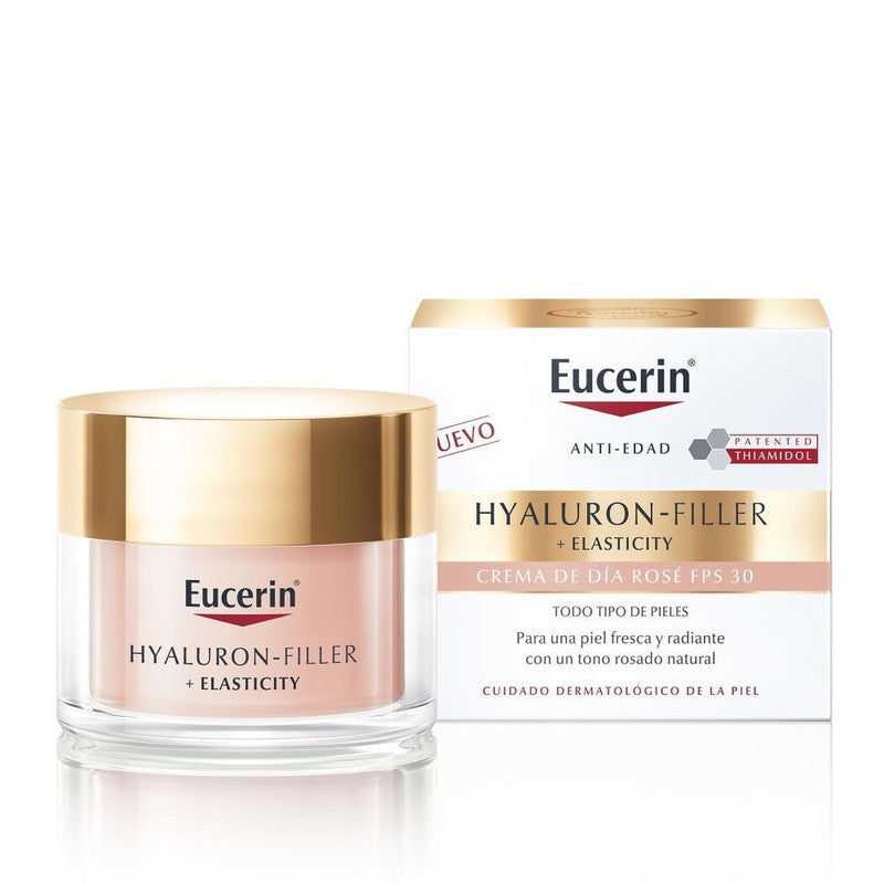 Eucerin Elasticity Hyaluron Crema Dia x 50 ml + Serum 3D x 30 ml + Muestras