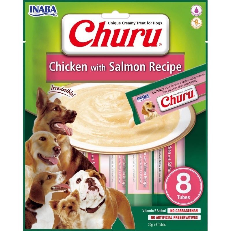 Churu Dog Bites Pollo Con Salmon x 8 Unidades