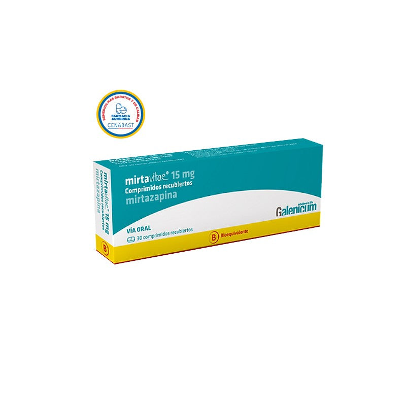 Mirtavitae Comprimidos 15 mg x 30 (Mirtazapina)