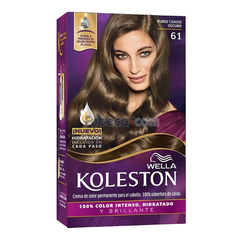 Koleston Tinte Kit 61 Rubio Cenizo Oscuro (Coloracion)