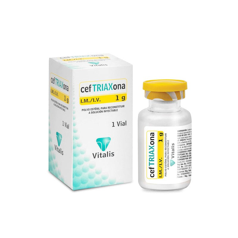 Ceftriaxona Amp 1 Gr x 10 Vitalis (Vp)