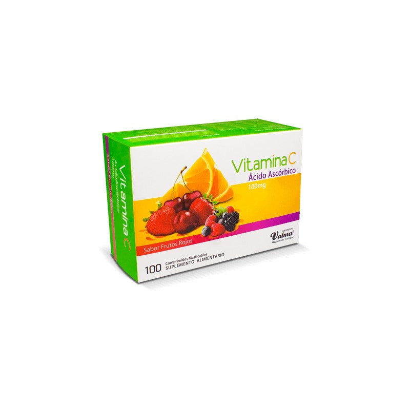 Vitamina C Frutos Rojos Comprimidos 100 mg x 100 Valma