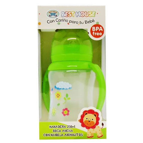 Best House Mamadera Boca Ancha x 250 ml