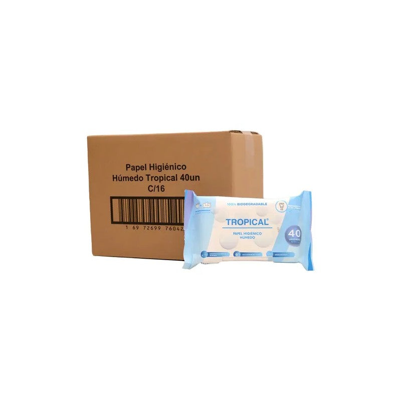 Papel Higienico Humedo Tropical x 80 Unidades