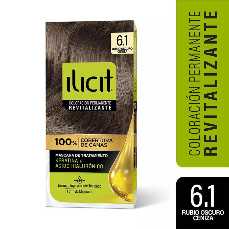 Ilicit 6/1 Rubio Oscuro Ceniza x 45 Gr (Coloracion)