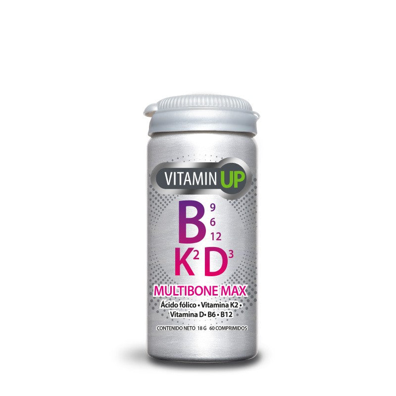 Vitamin Up Multibone Max (Vit B6, Vit K, Vit D, Vit B12) Comprimidos x 60 (Vitamina B6 + Vit K + Vitamina D + B12)