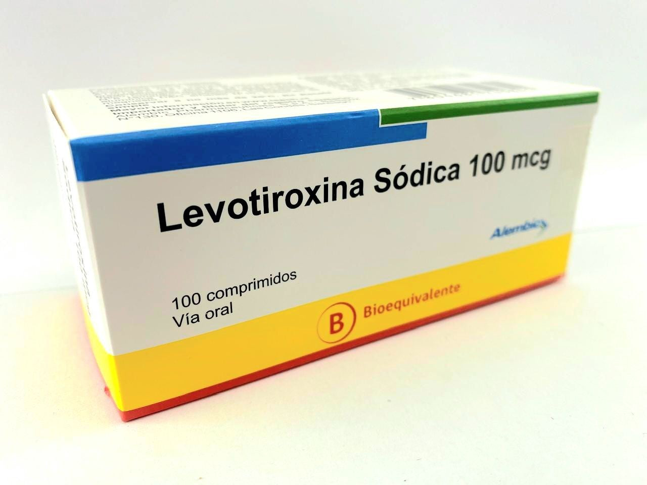 Levotiroxina Comprimidos 100 mcg x 100 Alembic