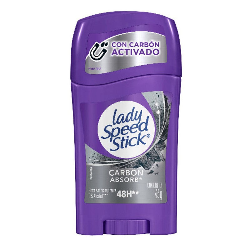 Ladys Speed Stick Desodorante Barra Carbon x 45 Gr