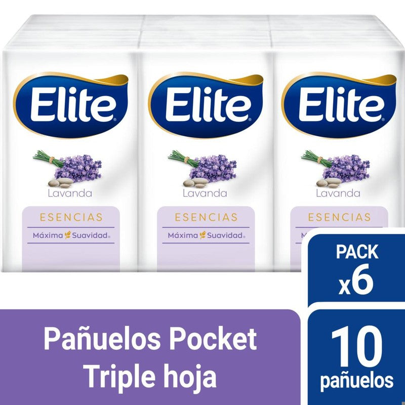 Elite Pañuelos Compacto Aroma Pack X6