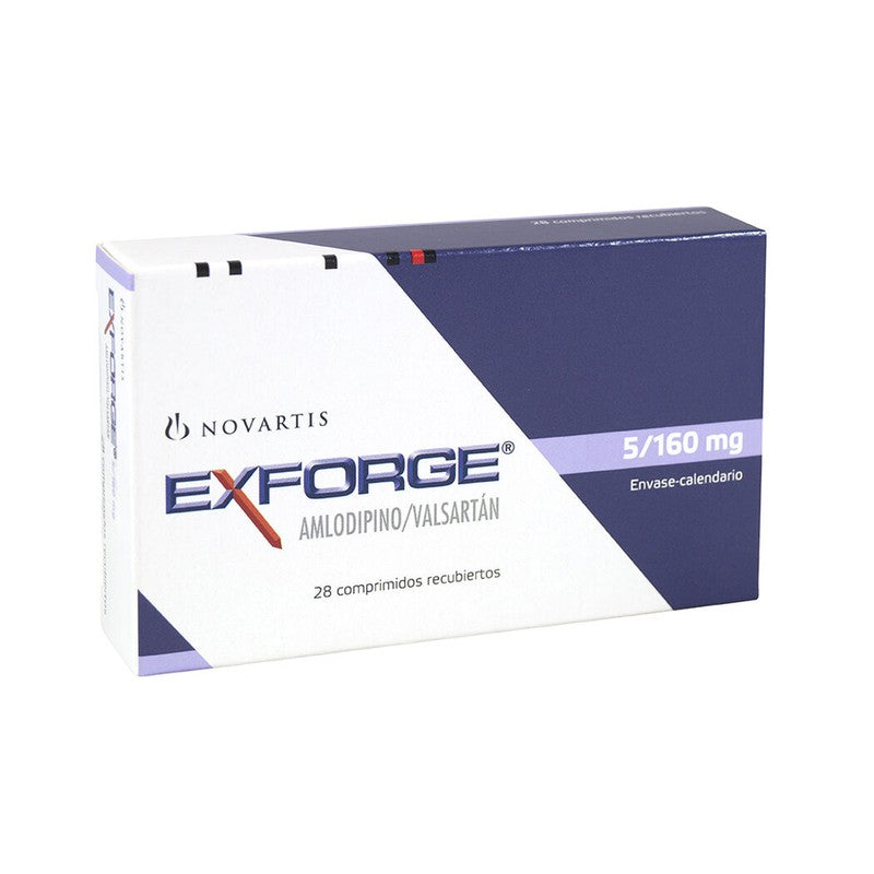 Exforge Comprimidos 5/160 mg x 28 (Valsartan/Amlodipino)