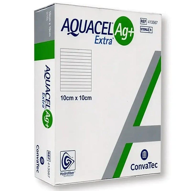 Aposito 10X10 Cm De Carboximetilcelulosa Con Plata x 10 Unidades