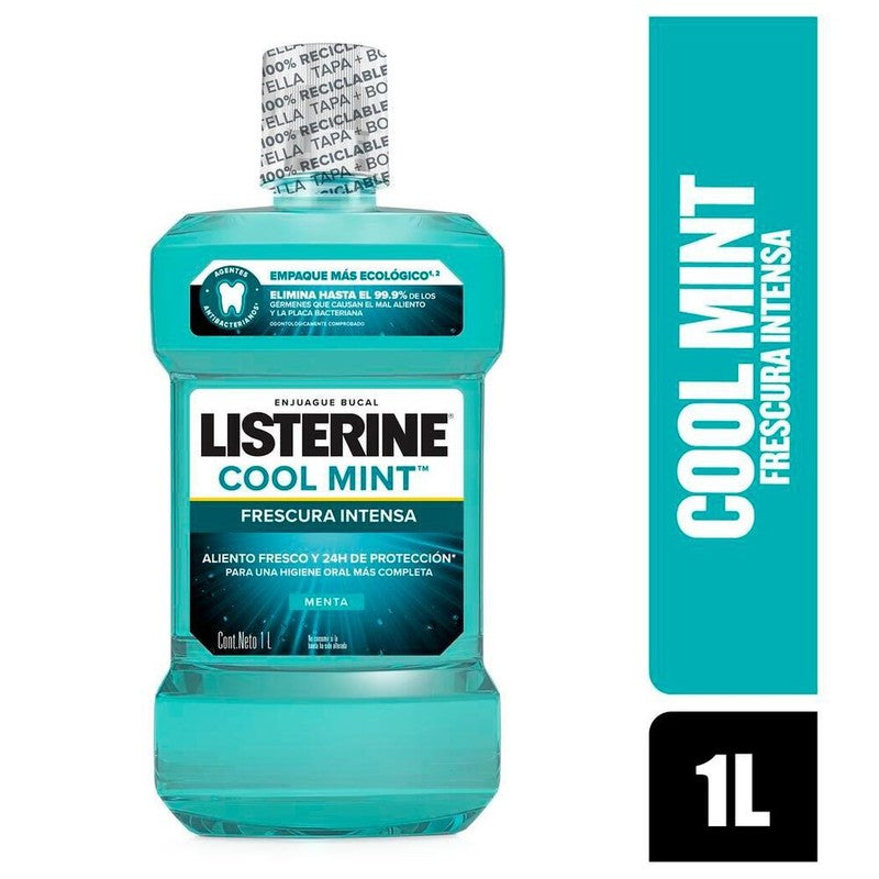 Listerine Cool Mint x 1 L (Enjuagues Bucales)
