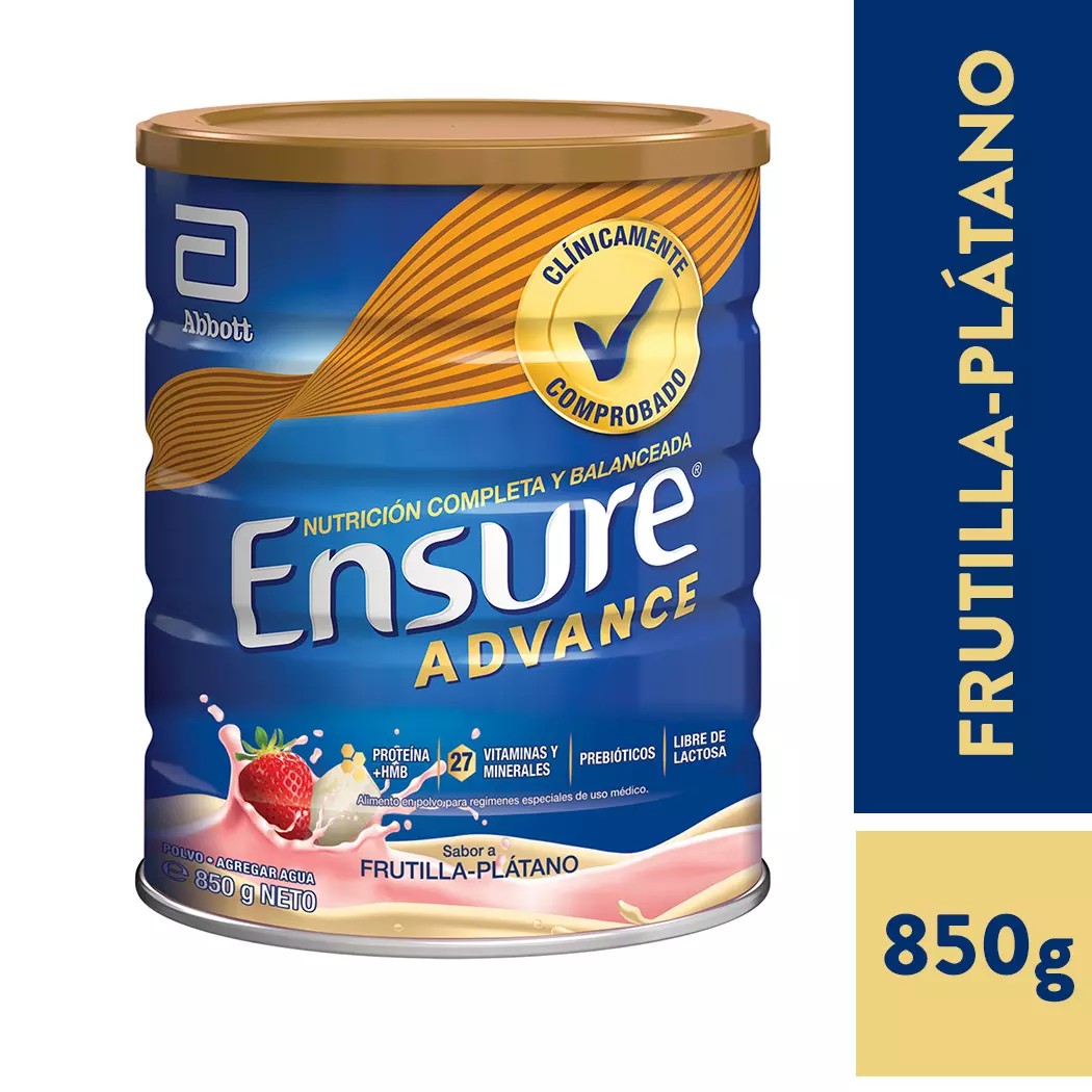 Ensure Adv Frutilla Platano x 850 Gr (Vitaminas Y Suplementos)