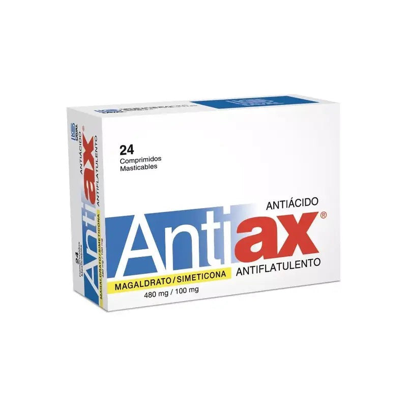 Antiax Comprimidos x 24 (Magaldrato / Simeticona)