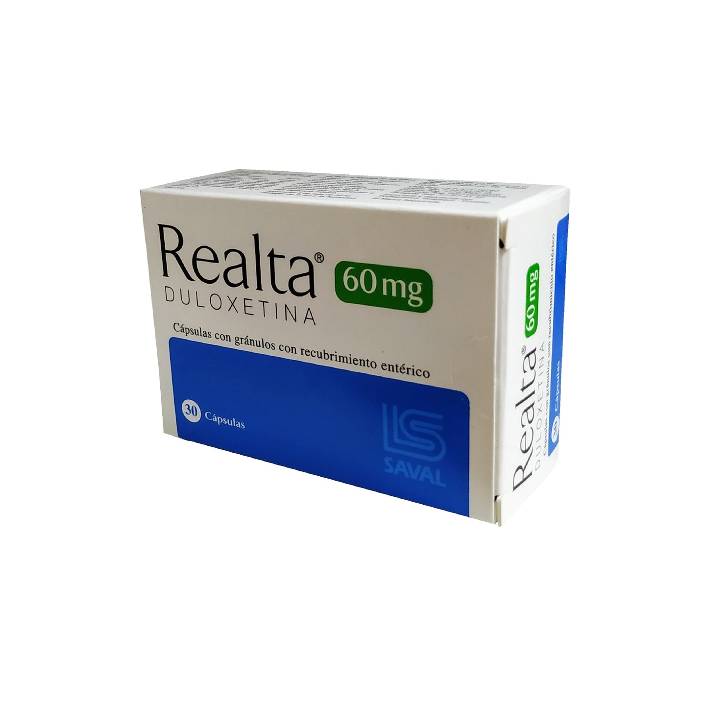Realta Cápsulas 60 mg x 30 (Duloxetina)
