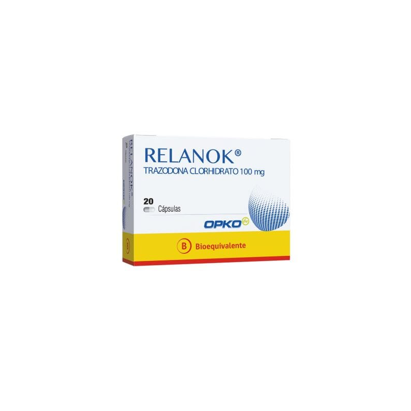 Relanok Cápsulas 100 mg x 20 (Trazodona)