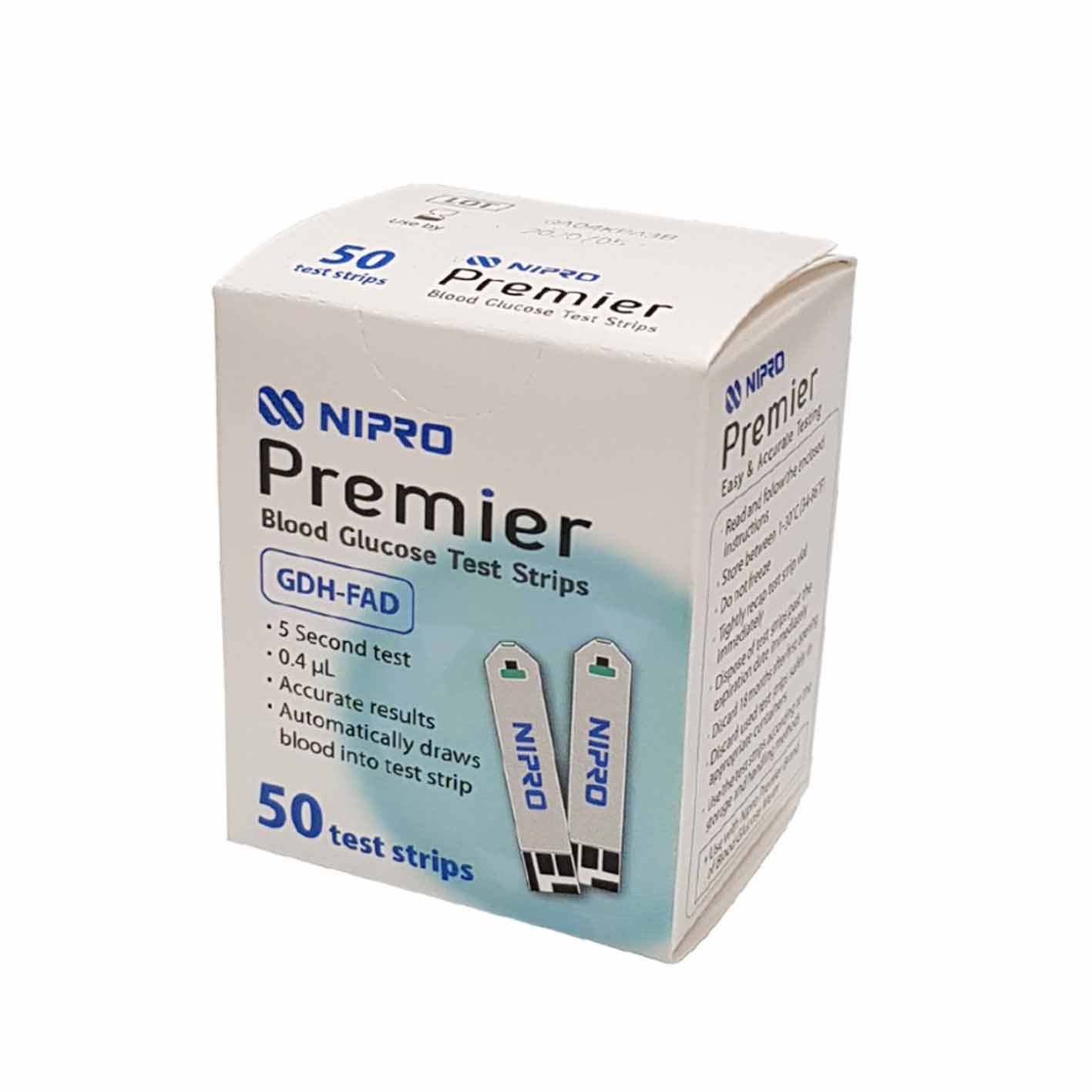 Nipro Premier Tiras Box Of x 50 Unidades (Tiras Reactivas)