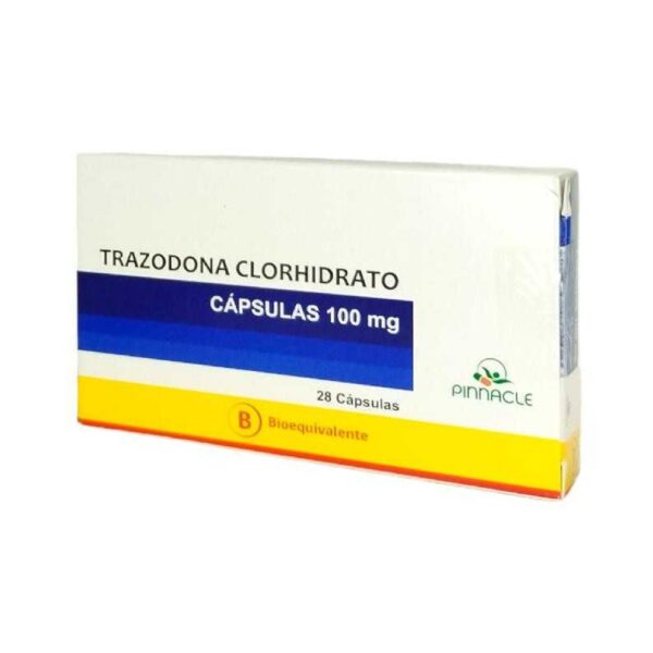 Trazodona Cápsulas 100 mg x 28 Pinnacle