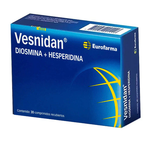 Vesnidan Comprimidos 500 mg x 30 (Diosmina/Hesperidina)