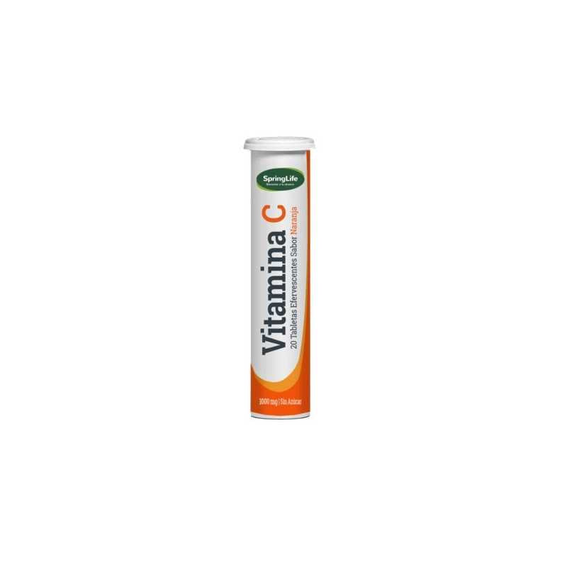 Vitamina C Naranja Comprimidos Eferv 1000 mg x 20 Springlife