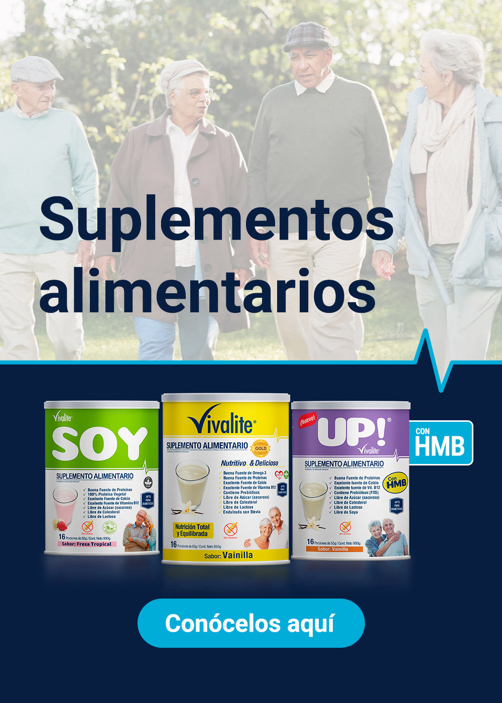 Vivalite Up! Vainilla Con Hmb x 900 Gr