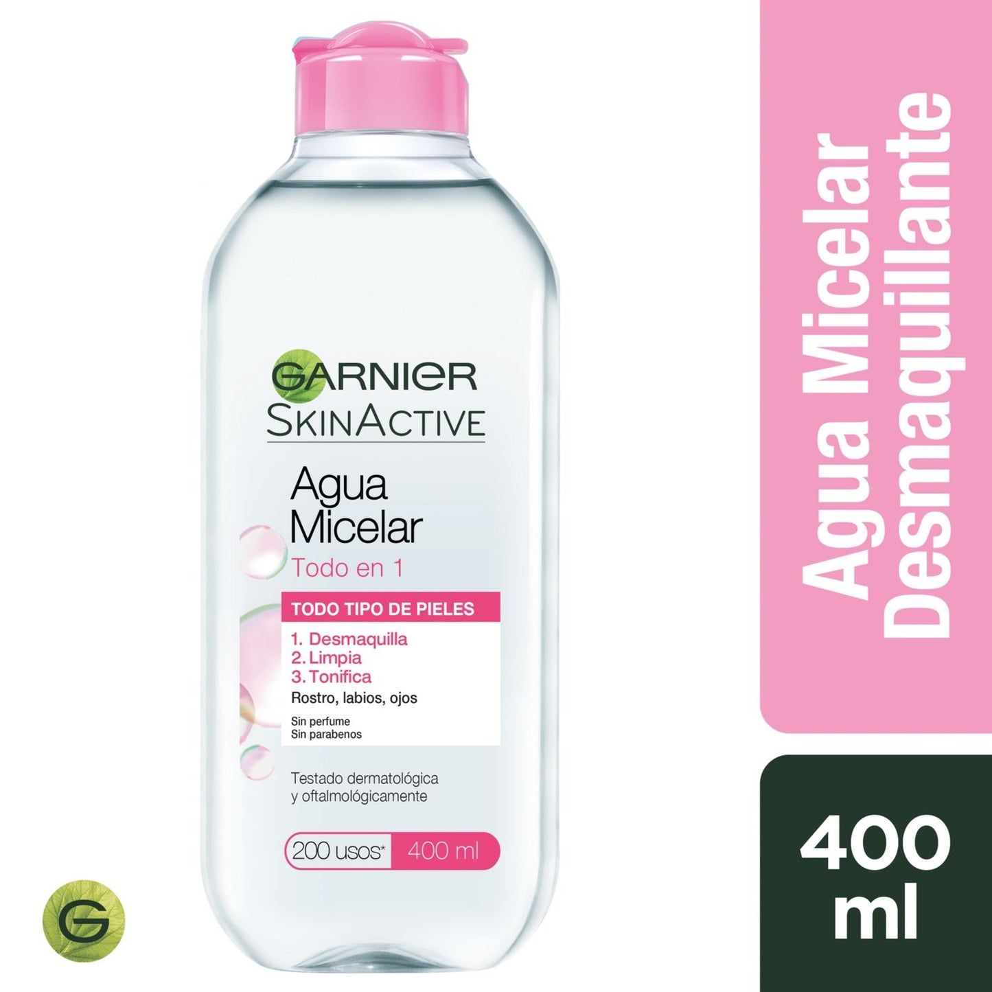 Agua Micelar Express Aclara x 400 ml Garnier (Desmaquillante Y Limpieza)