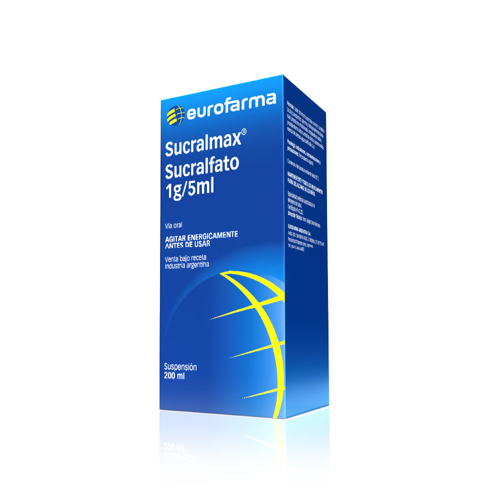 Sucralmax Sus 20% x 180 ml 1Gr/5ml (Sucralfato)