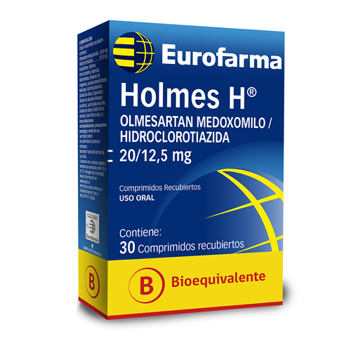 Holmes H Comprimidos 20/12,5 x 30 (Olmesartan) (Olmesartan + Hidroclorotiazida)