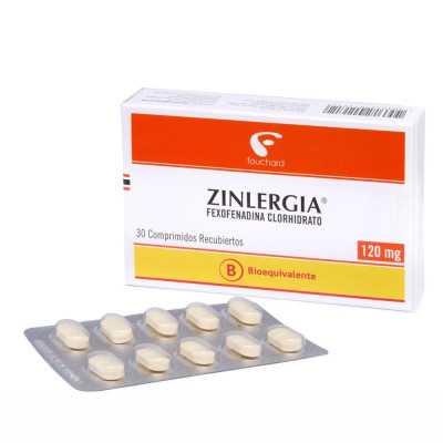 Zinlergia Comprimidos 120 mg x 30 (Fexofenadina)