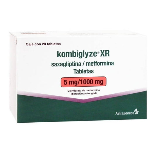 Kombiglyze Xr Comprimidos 5/1000 mg x 28 (Metformna / Saxagliptina)