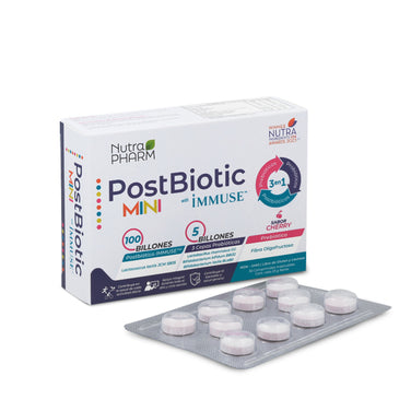 Postbiotics Mini Comprimidos Masticabl x 30 Unidades Nutrapharm