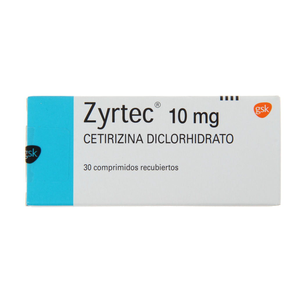 Zyrtec Comprimidos 10 mg x 30 (Cetirizina)