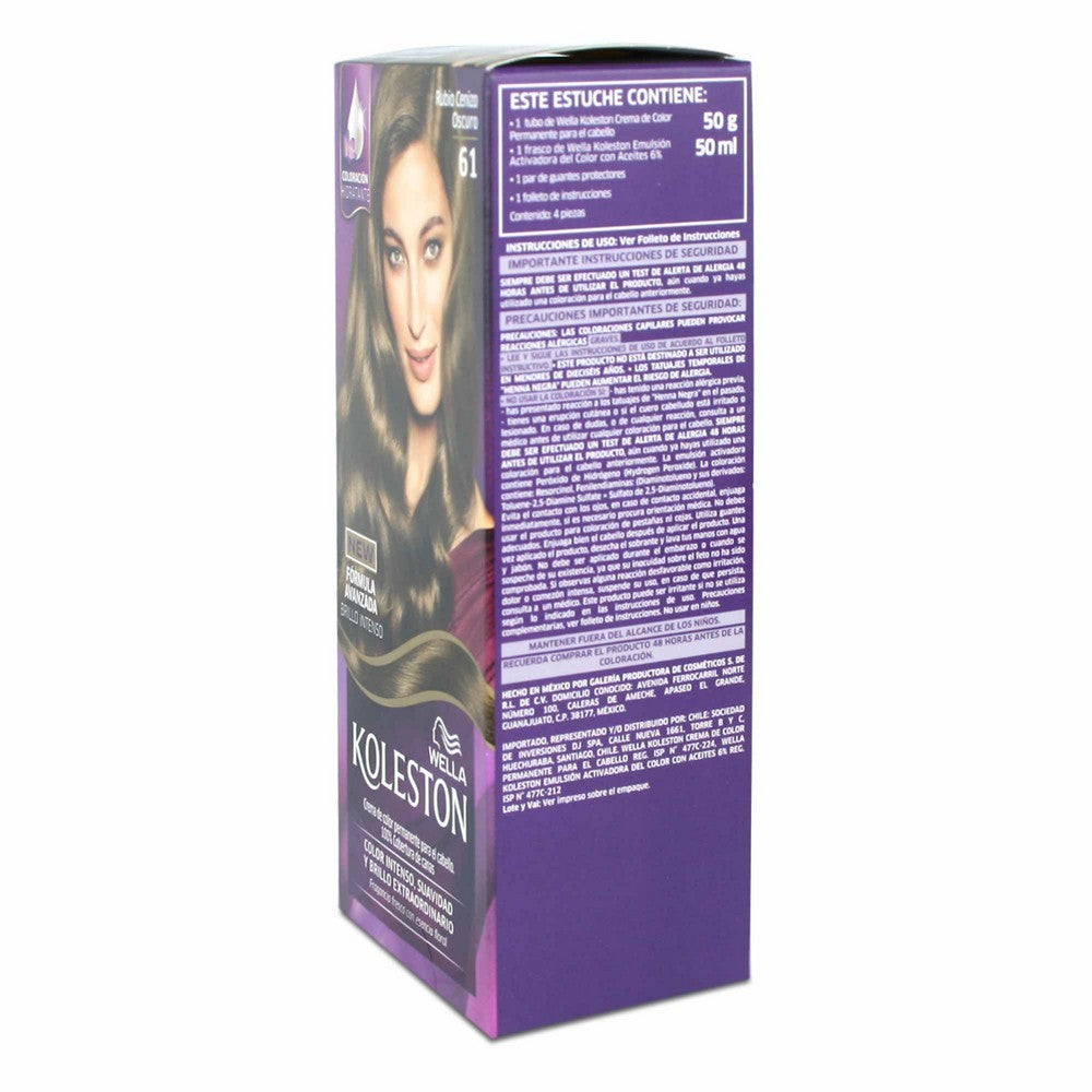 Koleston Tinte Mini Kit 6/1 Rubio Cenizo Oscuro (Coloracion)