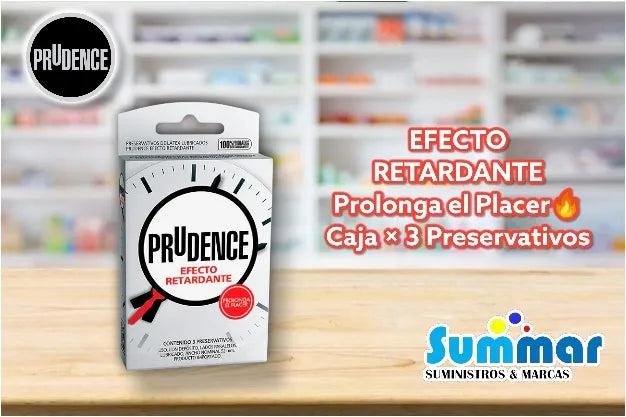 Prudence Preser Retardante x 3 Unidades (Preservativo)