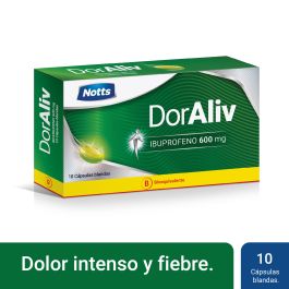 Doraliv Cápsulas 600 mg x 20 Notts (Ibuprofeno)