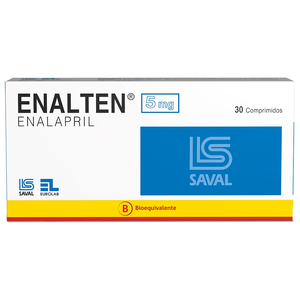 Enalten Comprimidos 5 mg x 30 (Enalapril)