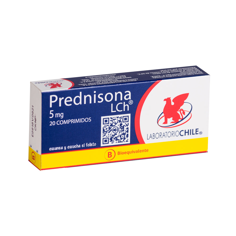 Prednisona Comprimidos 5 mg x 20 Chile