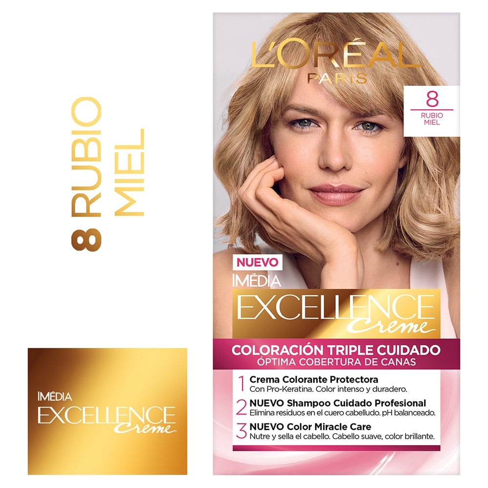 Excellence Creme 8 Rub Claro (Coloracion)
