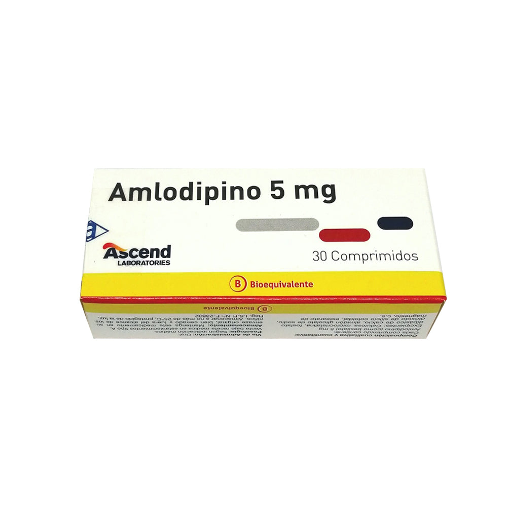 Amlodipino Comprimidos 5 mg x 30 Ascend