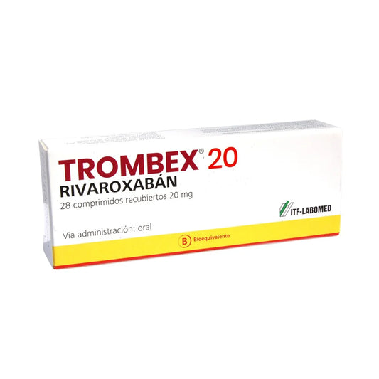 Trombex Comprimidos 20 mg x 28 (Rivaroxaban)