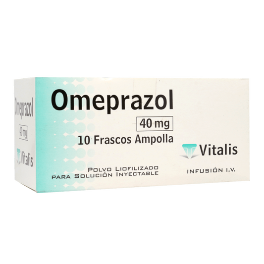 Omeprazol Amp Polvo 40 mg x 10 Vitalis