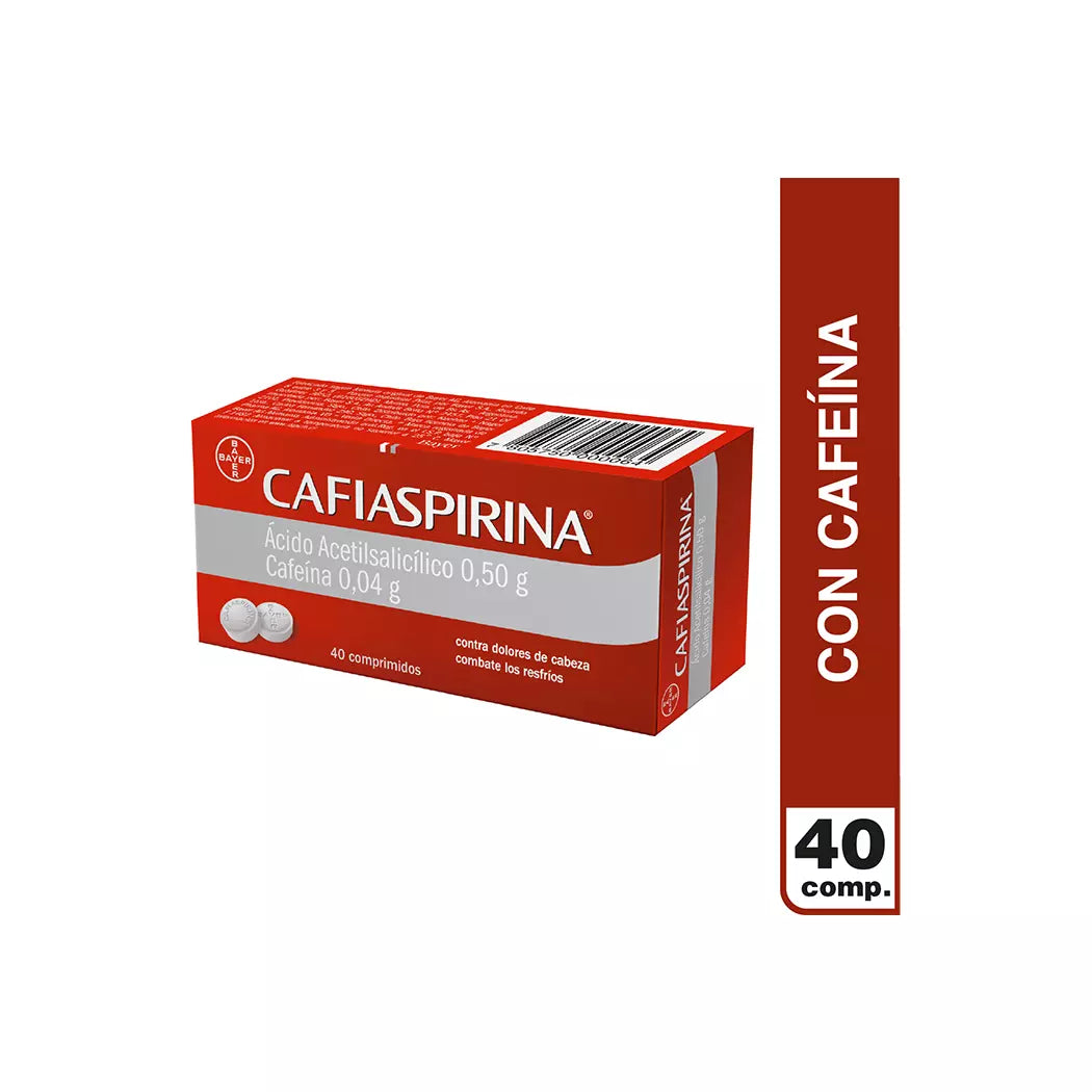 Cafiaspirina Comprimidos x 40 (Acido Acetilsalicilico/Cafeina)