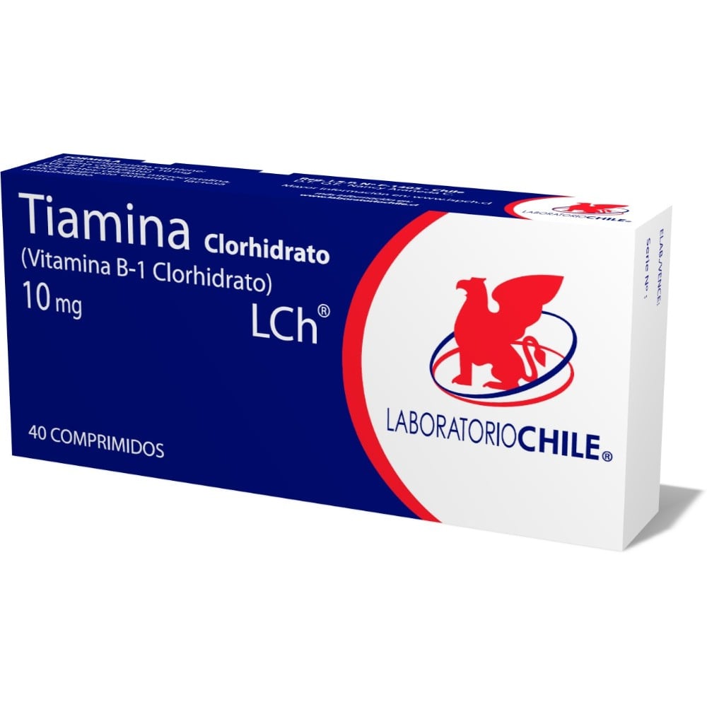 Tiamina Comprimidos 10 mg x 40 Chile