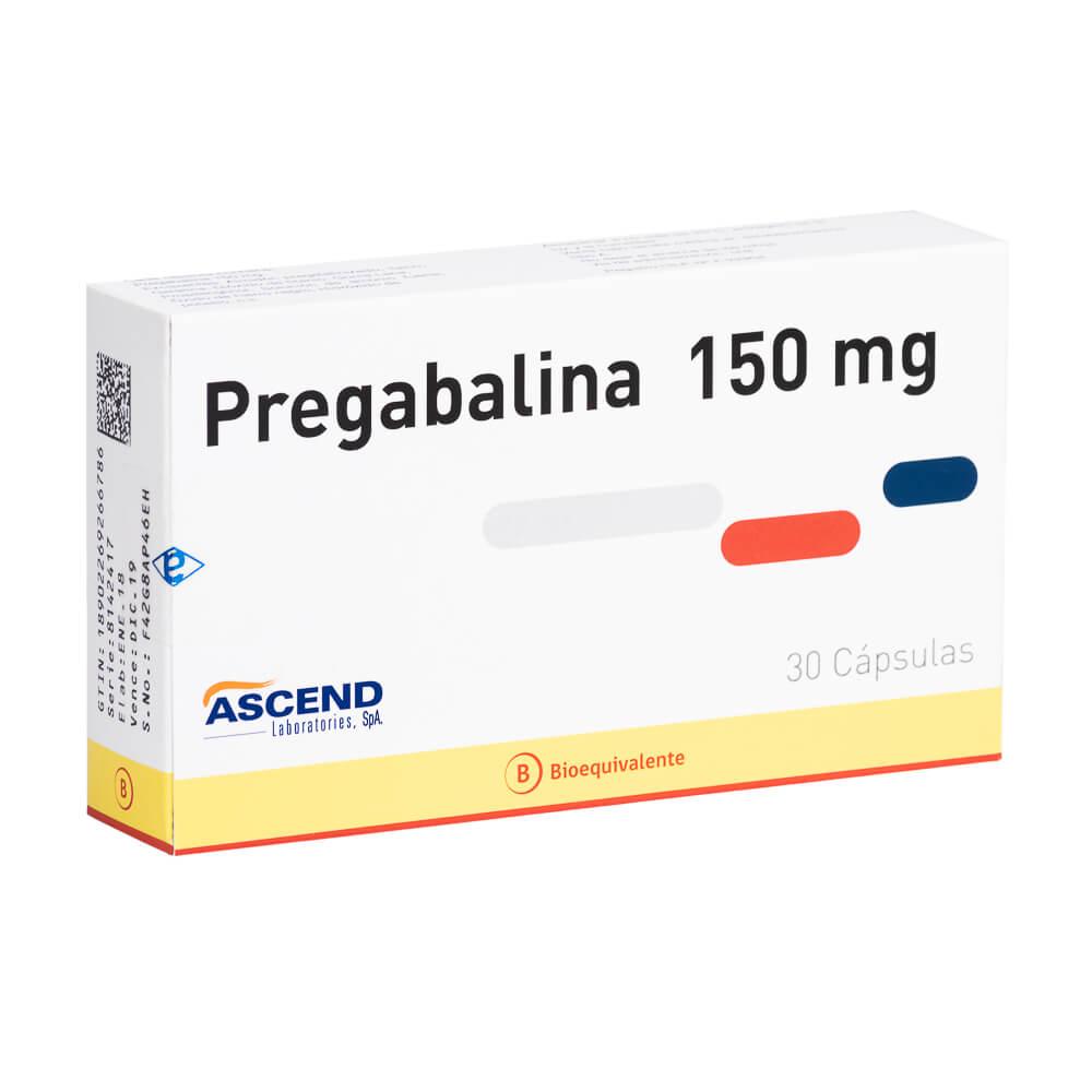 Pregabalina Cápsulas 150 mg x 30 Ascend