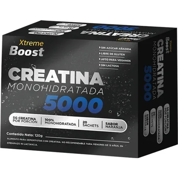 Creatina Xtreme Boost Sobres 5 Gr x 20 Sachet Sabor Naranja