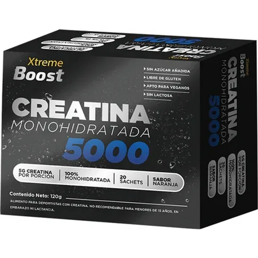 Creatina Xtreme Boost Sobres 5 Gr x 20 Sachet Sabor Naranja