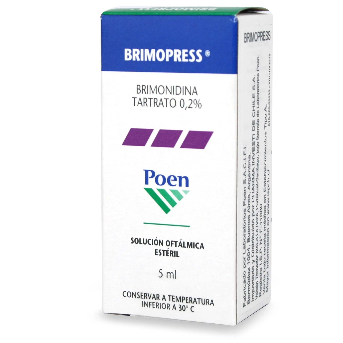 Brimopress Solución Oftálmica 0,2% x 5 ml (Brimonidina)